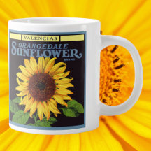 Mugs w Vintage Fruit Crate Label, Seed Packet Art!