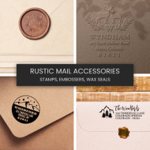 Rustic Woodsy Mail Accessories
