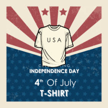 4th of July USA Design TShirt