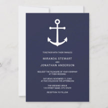 Wedding Invitation Suite : Nautical Anchor