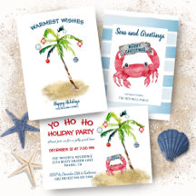Coastal Christmas Crab & Tropical Palm Collection
