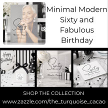 Minimal Modern Sixty and Fabulous Birthday