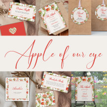 Apple Of Our Eye Red Baby Shower
