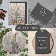 Hugs Love & Joy   Charcoal Gray