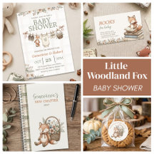 Little Woodland Fox Baby Shower Collection