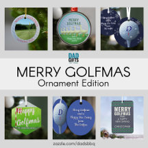 Merry Golfmas Golf Ornaments