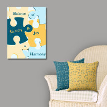 Jigsaw Puzzle Piece Art For Wall and Home Decor