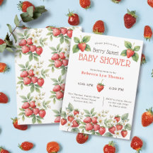 A Berry Sweet Baby Shower Strawberry Blossom
