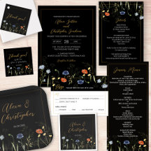 Moody Wildflower Wedding Suite