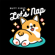 Corgi Butt and Nap Vibes – Cute Sleeping Dog 