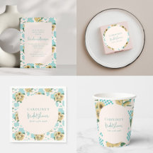 Pastel Sunflower Bridal Shower Decorations