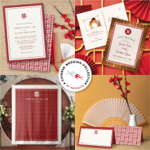 MINIMALIST DOUBLE HAPPINESS ASIAN CHINESE WEDDING