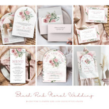 Blush Pink Floral Eucalyptus Wedding