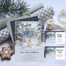 Winter Woodland Baby It's Cold Outside Baby Shower