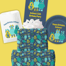 Cute Little Monsters Boys Birthday Party