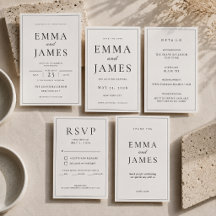 Thin Border Minimal Luxury Wedding Suite