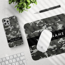 Gray Camouflage Pattern Black Collection