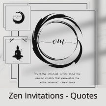 Zen Invitations