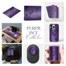 Deep purple lace and metallic texture