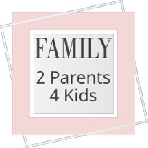 Family with 2 Parents 4 Kids