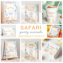 Classy Colorful Safari Birthday Party