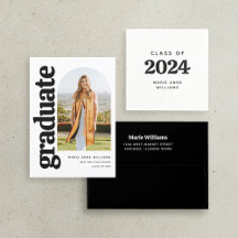 Modern Graduate Typography Arch Photo