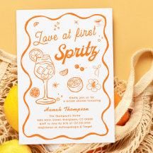 Love at first spritz Bridal Shower