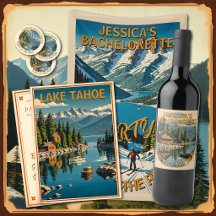 Retro Tahoe Bachelorette Weekend