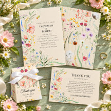 Taupe Wildflower Meadow Wedding Collection