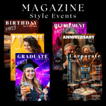 Magazine Cover Invitations