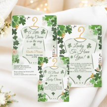 Green Lucky Clover St. Patrick’s Day Baby Shower