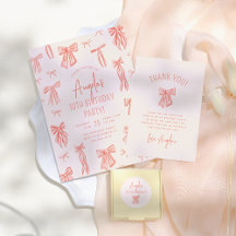 Whimsical Pink Bow Girl Birthday Party