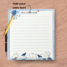 Colorful Boho Chic Personalized Notepads – Modern 