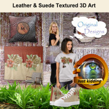 Mixed Leather - Suede Textured  Art & Design