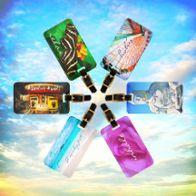 Fun, Graphic Photography Luggage Tags
