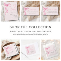 Pink Coquette Bow Girl Oh Baby Shower