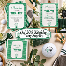 Golf 30th Birthday Party Supplies