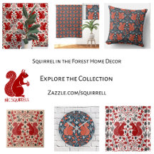 Red Squirrel Home Decor