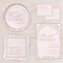Pink Toile Bridal Shower
