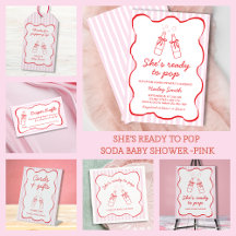 She's Ready To Pop Soda Baby Shower - Pink