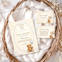 We Can Bearly Wait Teddy Bear Baby Shower