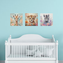 Safari Animal Canvas Art