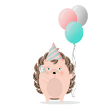 Cute Hedgehog Birthday