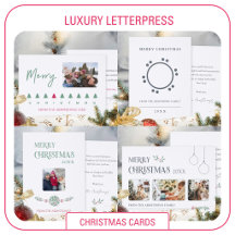Luxury Letterpress Christmas Cards