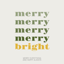 CHRISTMASx • MERRY & BRIGHT