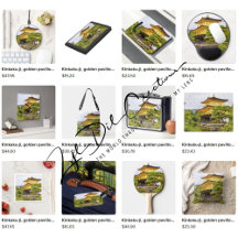 Gifts with Kinkaku-ji, golden pavilion design