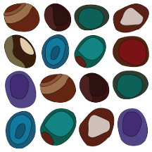 Agate Stone Crystal Pattern
