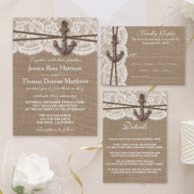 The Rustic Nautical Anchor Wedding Collection