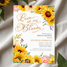 Rustic Chic Sunflower Bridal Shower