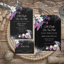 Black & Purple Gothic Wedding